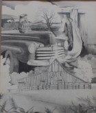 A collage of images from my grandparent's farm