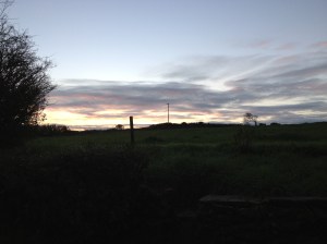 Dawn at Ballyriree 8:30 am