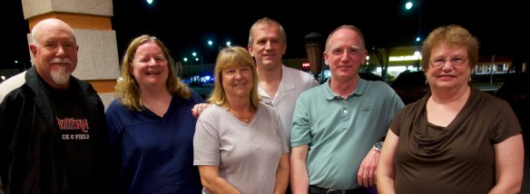 My Hickey cousins (and my brother). The map of Ireland on our faces? I don't think so.) None of us are named Hickey as the Hickey had four daughters, only two of whom had children.