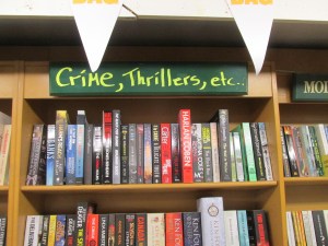 My books on an Irish shelf! (top right, if you look very hard)