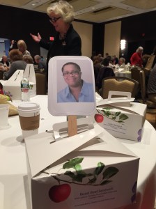 After seeing so many authors it's time for lunch. 