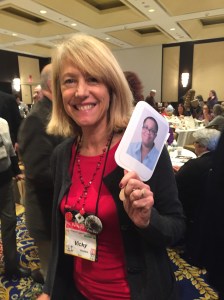 Dru Ann talks with author Vicki Doudera.