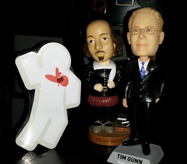 Julie: Fred meets the neighbors. Will (Shakespeare) and Tim (Gunn). 