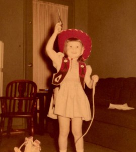 Sheila as cowgirl 1955