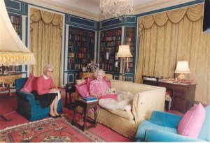 Barbara Cartland writing