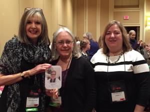 Hank, Edith and Susannah hang with Jacki at the New Author's Breakfast cheering Sherry on!