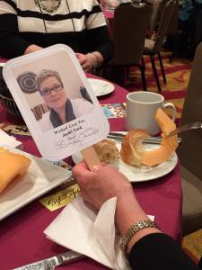 Jackie enjoys breakfast!