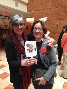 Hallie Ephron and Lucy Burdette had a great time meeting Jacki.