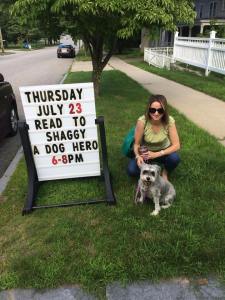Shaggy the hero dog.