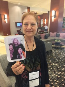 Liz, Barb, and Jessie are so happy to run into Dorothy Cannell.