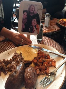 Lunch -- more Southern ood! Grits, barbecue, charred carrots, and sweet potatoes! 