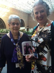 They are really excited to see Molly Weston who is on the board of Sisters in Crime and does the wicked awesome newsletter.