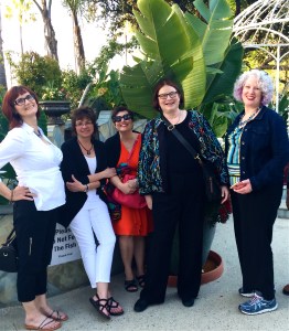 Nancy Parra aka Nancy Coco, Leslie Budewitz, Jessie, Sheila, and Julie