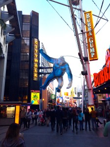 After a day of listening to Hollywood insiders, walking around the City Walk was fun.