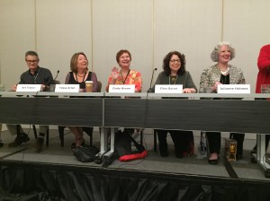 Julie on the Best First Novel panel. 