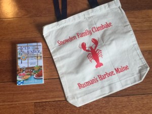 Today's giveaway--Iced Under and tote