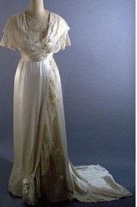 An Edwardian wedding dress